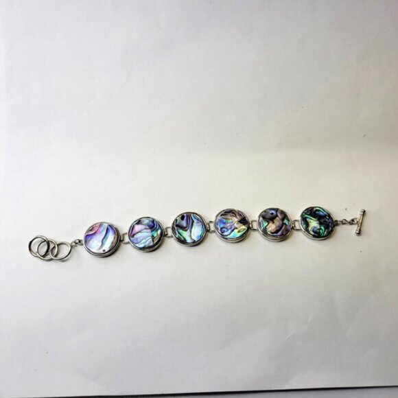 Unique Abalone Biwa Shell Bracelet - Picture 3 of 14